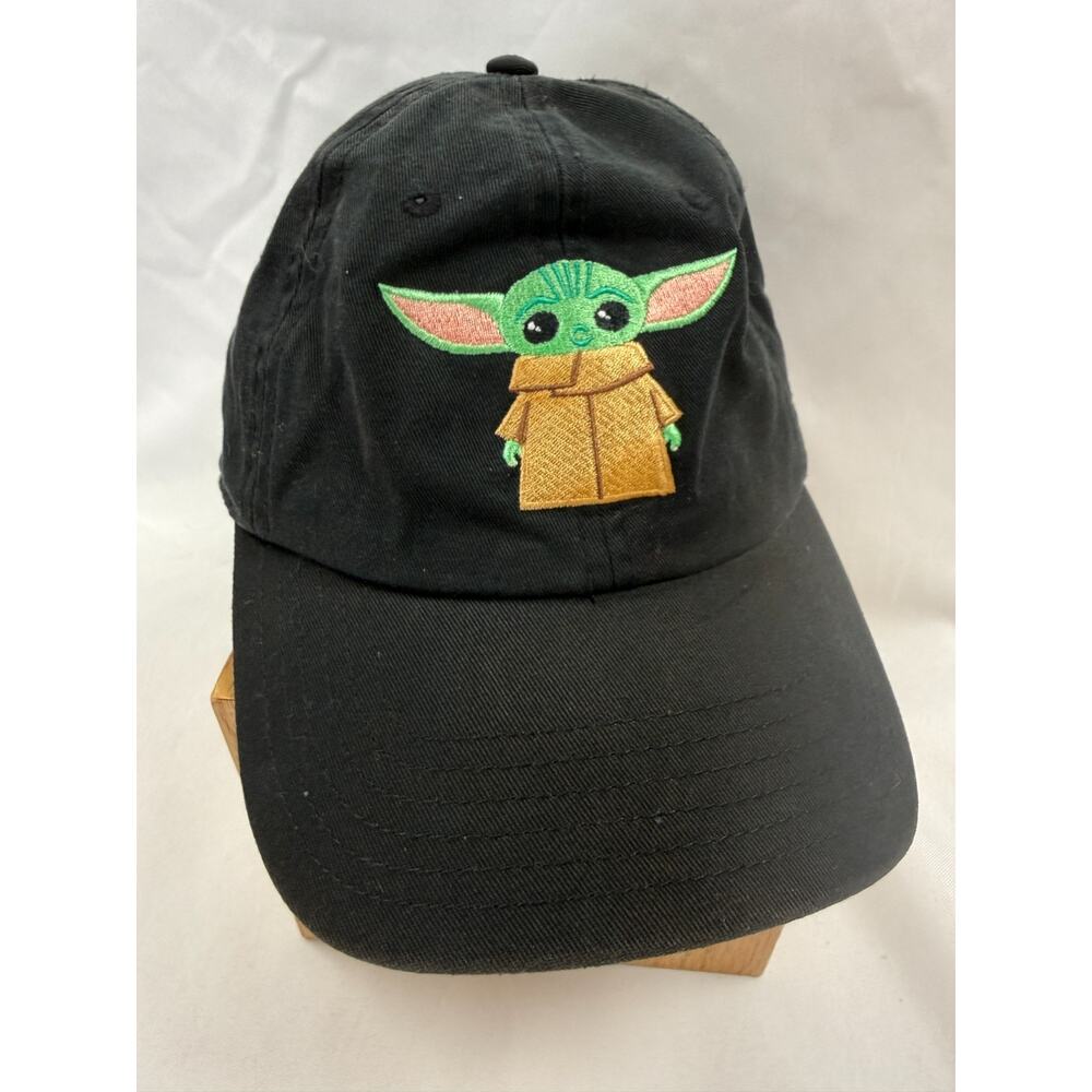 Star Wars Grogu Baby Yoda Hat Black Dad Cap Adjustable Mandalorian